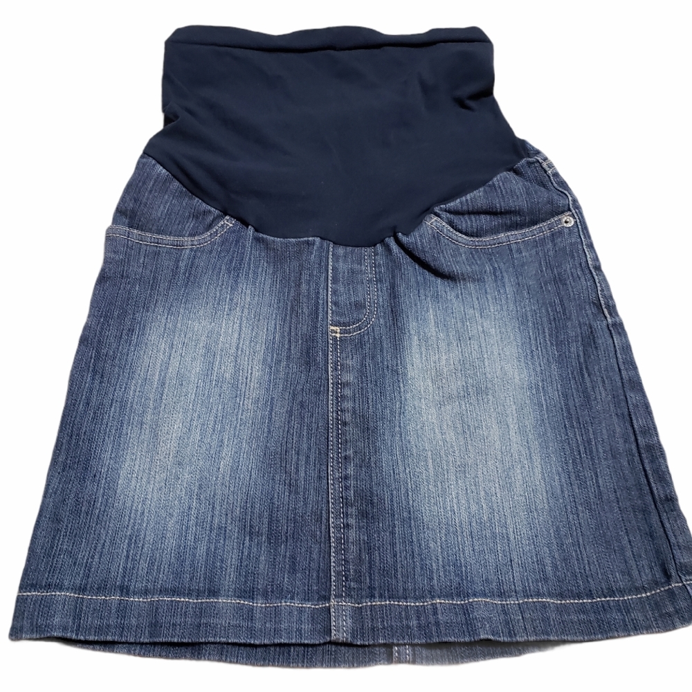 Motherhood Maternity Jean Skirt - Picture 2 of 3
